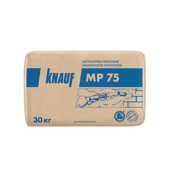 Штукатурка гипсовая Knauf МП-75 машинная 30 кг- nav
