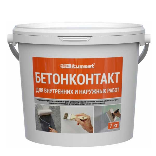 Грунт бетоноконтакт Bitumast 7 кг