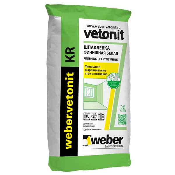 Шпатлёвка финишная Weber.Vetonit КR 20 кг-2