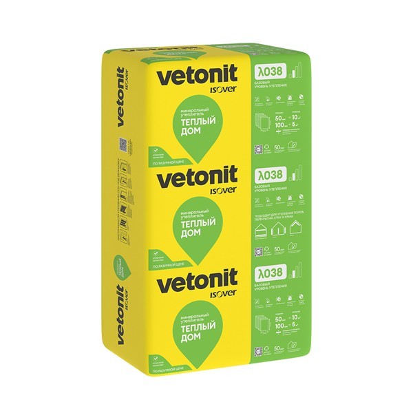 Утеплитель Vetonit Теплый Дом 1170х610х100