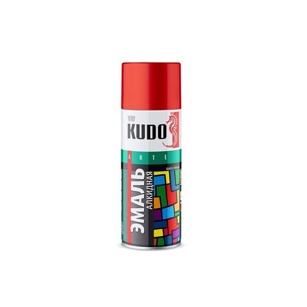 Эмаль-аэрозоль Kudo KU-1003 универсальная красная