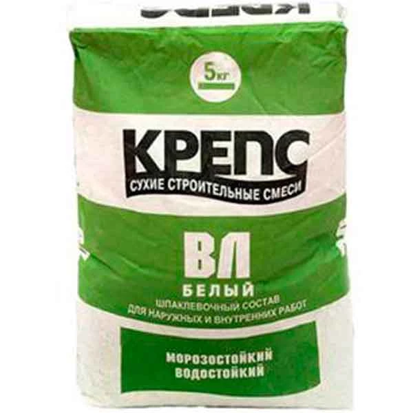 Шпаклевка цементная Крепс ВЛ 5 кг-2